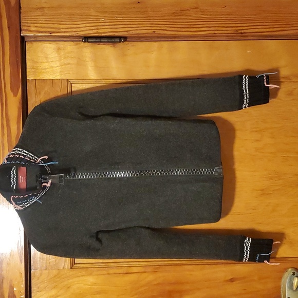 Authier Wool Blend Crop Jacket Made in Italy Size 6 - Picture 3 of 16